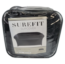 SureFit Stretch Pixel Corduroy Sofa Slipcover 1Pc - Black - £47.73 GBP