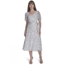 Women&#39;s Harper Rose Short Sleeve Surplice Midi Dress, Size: 10, Blue Dot - $29.27