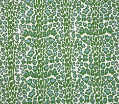 Trevi Kamba Kelly Green Leopard Animal Spots Multiuse Fabric By The Yard 54&quot;W - £17.57 GBP