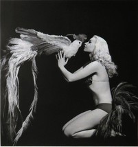 Lili St Cyr, with a big Bird - Framed Picture - 12&quot; x 16&quot; - £40.76 GBP