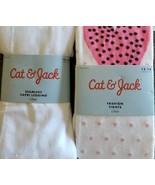 Two (2) Pair Cat &amp; Jack Brand Tights/Capri Legging Girl&#39;s Size 12-14 NEW... - $42.10 CAD