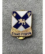 Vintage WWII US Army 102nd Infantry Regiment Pinback DI Crest Military K... - $186.04 MXN