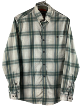 Orvis Shirt Men’s Medium Long Sleeve Green Plaid Button Up Action Fit Fishing - £15.01 GBP