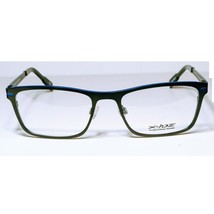 NWT- X-IDE Neutrone C1 Eyeglasses Men&#39;s Black + Blue Square Full Rim Frame +Case - £50.33 GBP