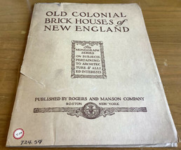 Old Colonial Brick Houses of New England 1917 - £21.99 GBP