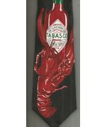 Tabasco Sauce Mens Necktie LOBSTER Seafood Navy Color 100% Silk NEW WITH... - $16.99