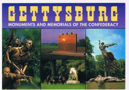 Postcard Gettysburg Pennsylvania Monuments &amp; Memorials - £3.04 GBP