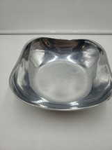 Wilton Mount Joy Pewter Polished Metalware vintage Aremetal square Bowl 9&quot;  - £13.91 GBP