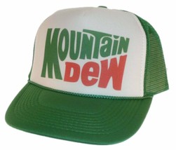Vintage Mountain Dew Soda Hat Trucker Hat Snap Back Adjustable - £19.45 GBP