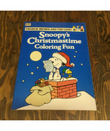 Snoopy&#39;s Christmas time coloring fun Charlie Brown and the gang - $19.75