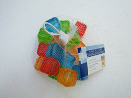 Ice Cubes 16 Colorful 1&quot; X 1&quot; Reuseable Plastic Brand New! - £6.30 GBP