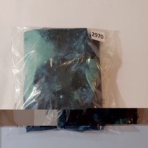 Carbon Men's Black & Dyed Blue Drawstring Hoodie Pullover Sweatshirt Size Medium image 14