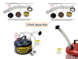 2pk EAGLE Rugged Gas Spout (high flow) w/ Metal Cap 1.50&quot; +2 Closed Stor... - $17.05