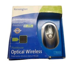 NOS Kensington 72216 USB PilotMouse Optical &amp; Wireless Mouse (silver) - £22.45 GBP