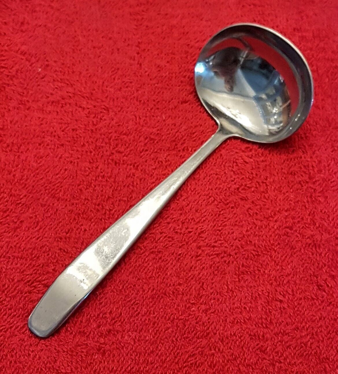 LEONARD SILVER MFG Stainless Steel Solid Gravy Ladle Plain Glossy Square... - $9.83