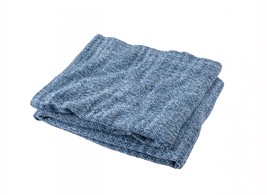 Brahms Mount Queen Cotton Blanket Marly Sebasco Indigo Blue  - £296.56 GBP