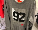 NWT Nike Air 92 Mens Crewneck Long Sleeve Sweatshirt 802640-071 Gray Bla... - £39.14 GBP