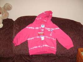 The Children&#39;s Place Pink/White Ruffled Hooded Jacket Size 12 Months Girl&#39;s NEW - £14.35 GBP