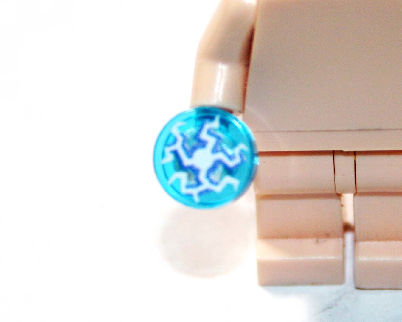 HG Blue Magic Clear Power Lightning Object Construction Piece Bricks Min... - $0.85
