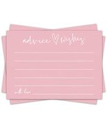 Qoamp Wedding Advice Cards 4x6 Inches 30pcs White Minimalist Bridal Shower - €3,09 EUR