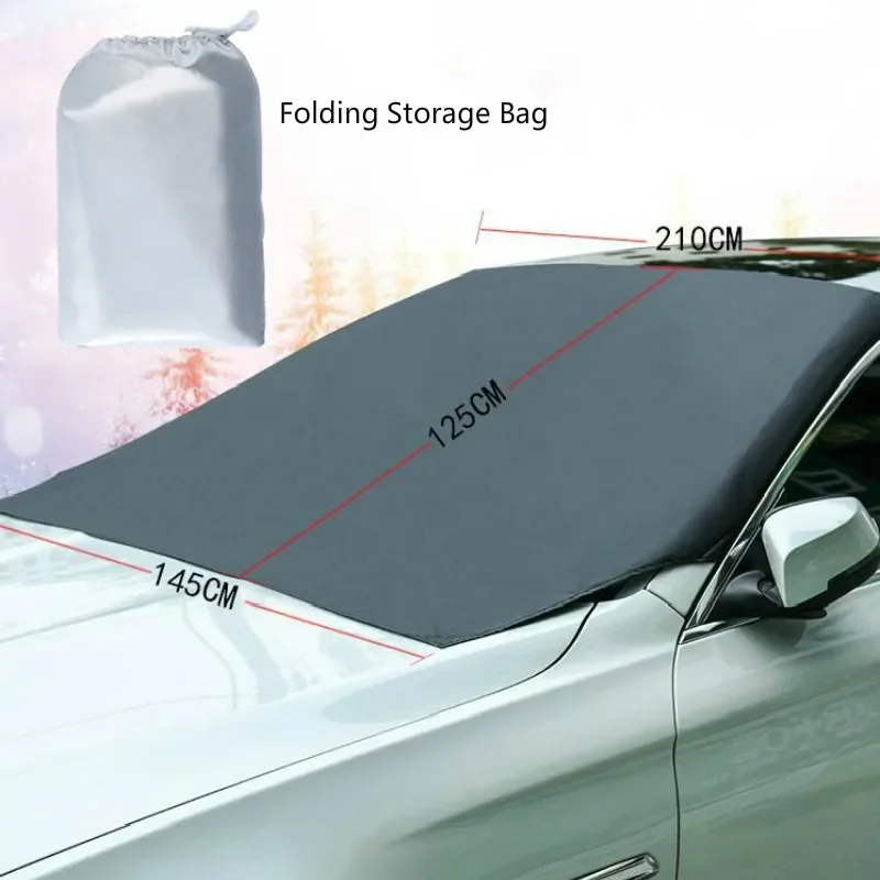 Magnetic Car Front Windscreen Snow Ice Shield Cover Autos Windshield Sunshade - £11.66 GBP