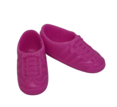 Vintage 1990's Mattel Barbie / Skipper Fushia Pink Gym Shoes Sneakers Plastic - £15.18 GBP