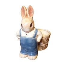 Vtg Takahashi San Francisco Porcelain Bunny Rabbit Easter Spring Mini Planter  - £14.91 GBP