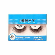 KISS i-ENVY 3D Collection Natural Volume Eyelashes, Style 81, 1 Pair - $10.44