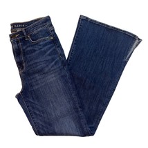 American Eagle Women&#39;s Super Hi Rise Flare Dark Wash Jeans, Size 10 Regular - £22.90 GBP