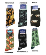 Mens Funky NOVELTY SOCKS-Chicken &amp; Waffle-Game-Fox-Beetle-Taco-Motorcycl... - £3.02 GBP+
