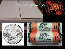 2003 MISSOURI &amp; D OFFICIAL US MINT STATEHOOD QUARTER ROLLS  - UNOPENED BOX - $46.95