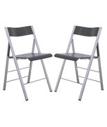 LeisureMod Transparent Acrylic Folding Chair, Lightweight Iron Chrome Ba... - $172.48+