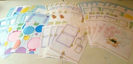 Scrapbooking Lot of 53 Premade Paper Pages Diecut 3D BABY CHILD NWOP - £51.83 GBP