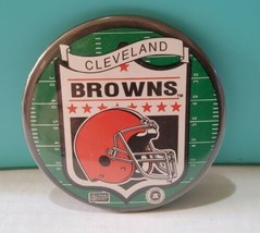 Vintage Cleveland Browns Football Field Hemet 1980s Button Pinback Pin 3.5&#39;&#39; - £14.64 GBP