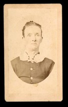 CDV Photo Genealogy Lady Civil War Era WA Johnston Studio Wytheville Vir... - $9.89