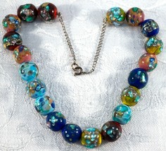 Incredible Venetian Bead Necklace with Bright Colored Beads full of Span... - £71.93 GBP