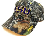 Louisiana State LSU Tigers Logo Frost Camo Curved Bill Adjustable Hat - £23.37 GBP