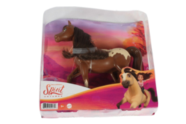 Mattel Spirit Untamed 8&quot; Chestnut Pinto Herd Horse Moveable Head DreamWorks NEW - £18.10 GBP