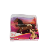 Mattel Spirit Untamed 8&quot; Chestnut Pinto Herd Horse Moveable Head DreamWo... - £18.16 GBP