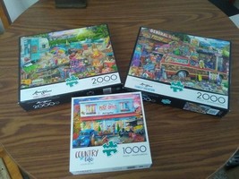 Buffalo Puzzles 2000 Aimee Stewart Family vacation/campsite/post office - £18.77 GBP