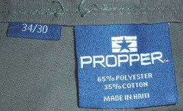 Propper tactical trousers polyester-cotton OD olive drab 34X30 NWOT - £39.50 GBP