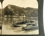 St Goarshausen Across the Rhine Boats Germany 1907 H C White Stereoview ... - $8.87