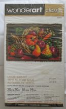 Wonderart Classic Latch Hook Country Harvest Kit 20&quot; x 30&quot; New - £15.73 GBP