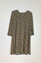 BCBGeneration Womens Sz M Dress 3/4 Sleeve Print Peep Hole Back Full lon... - £11.59 GBP