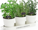 Indoor Herb Garden, Herb Garden Planter for Indoor/Outdoor, Farmhouse Pl... - $30.54