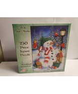 Jane Maday Woodland Snowman 250 Piece Jigsaw Puzzle 14&#39;&#39; x 10&#39;&#39; New - £14.15 GBP