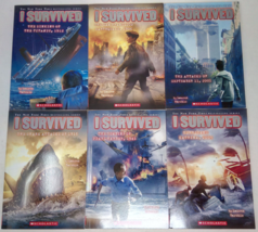 I Survived Series 6 Book Set by Lauren Tarshis Katrina, Pearl Harbor, Titanic - $19.39