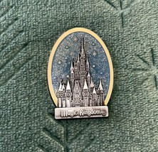 Disney Pin 2008 WDW Magic Kingdom Pewter Castle Glitter/3D Sparkles Silv... - $17.95