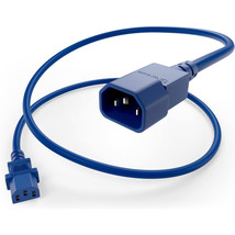 UNC Group PWRC13C1401FBLU POWER CORD C13 - C14, 18AWG, 10AMP, 250V, SVT ... - $24.29