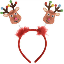 Reindeer Christmas Head Bopper HeadBopper Headband, Brown - £3.31 GBP